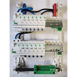 Schneider - Tableau électrique pré-équipé et pré-câblé pour T1/T2 - Rési9 - 13 modules - 2 Rangées - XE - Réf: SCHTAMC2R2ID
