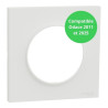 Schneider - Odace Origine 2025 - Plaque de finition 1 poste - Compatible Odace 2011 - Blanc craie - Réf : S929702