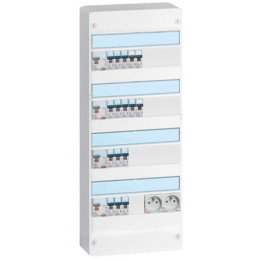 Legrand - Tableau électrique pré-équipé et pré-câblé pour T4 - Drivia - 13 modules - 4 Rangées - AUTO - Réf: LEGTABLEAUT4