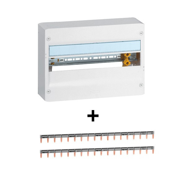 Legrand - DRIVIA - Coffret 1x18 + Peignes Horizontale - Ref. : 401221+404928x2