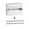 Legrand - DRIVIA - Coffret 1 rangée - 18 modules + Peignes Horizontale - Ref. : 401221+404928x2