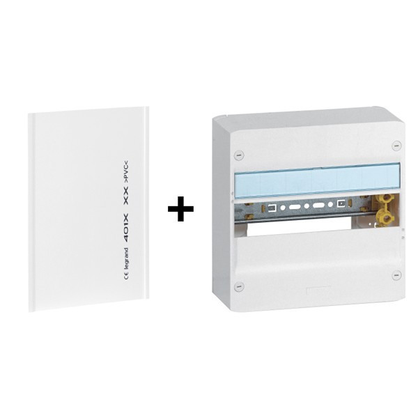 Legrand - Drivia - Coffret 1x13 + Plaque de fond- Ref. : 401351+401211