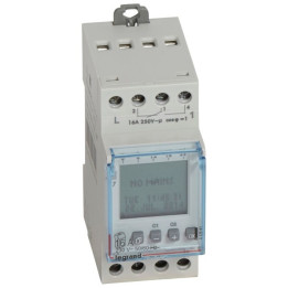 Legrand - Interrupteur horaire programmable digital - multifonction - AUTO -  2 sorties - 16A - Réf : 412641