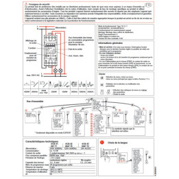 Legrand - Interrupteur horaire programmable digital - multifonction - AUTO -  2 sorties - 16A - Réf : 412641