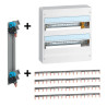 Legrand - DRIVIA - Coffret 2 rangées - 18 modules + Peigne V et H - Ref. : 401222+404928x4+405000