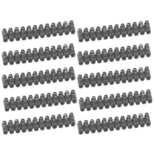 Legrand - Barrette de connexion Nylbloc - Bornier 12 pôles 6 mm2 à vis - Réf. : 034213x10