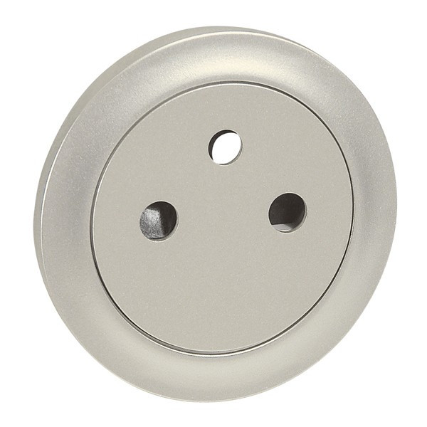 Legrand - Céliane - Mécanisme PC + Enjoliveur Titane - 2P+T 16A - Réf. : 067111+068411