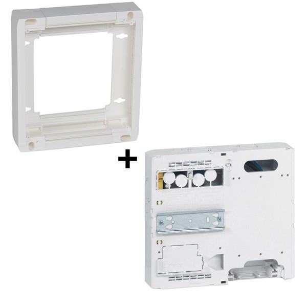 Legrand - Platine Disjoncteur EDF et compteur + Rehausse - Réf. : 401380+401181
