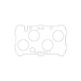 ATLANTIC - Platine Plafond - Optimo - Réf : 412206