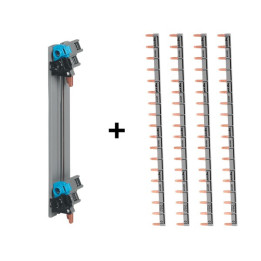 Legrand - Répartition verticale VX 3 optimisée Drivia 2R + peigne d'alimentation 18M - Réf. : 405000+404928x4