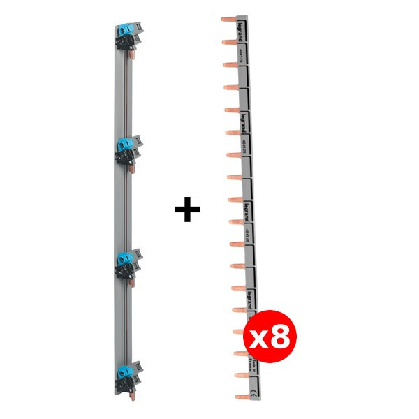 Legrand - Répartition verticale VX 3 optimisée Drivia 4R + Peigne d'alimentation 18M - Réf. : 405002 + 404928x8