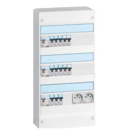Legrand - Tableau électrique pré-équipé et pré-câblé pour T3 - Drivia - 13 modules - 3 Rangées - AUTO - Réf : LEGTABLEAUT3