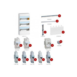 Legrand - Tableau électrique pré-équipé et pré-câblé pour T3 - Drivia - 13 modules - 3 Rangées - AUTO - Réf : LEGTABLEAUT3