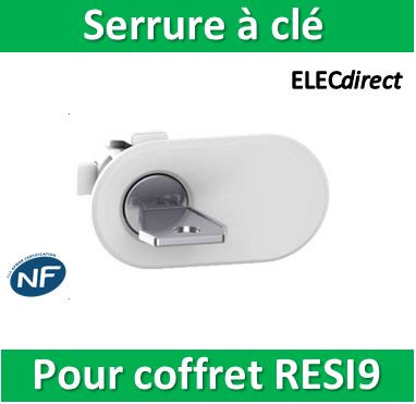 Schneider - Serrure à clé pour coffret RESI9 - R9H13388