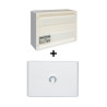 Legrand - Coffret VDI GRADE 2 avec brassage 18M - 4 RJ45+ Porte Drivia 18M - Réf. : 418248+401231