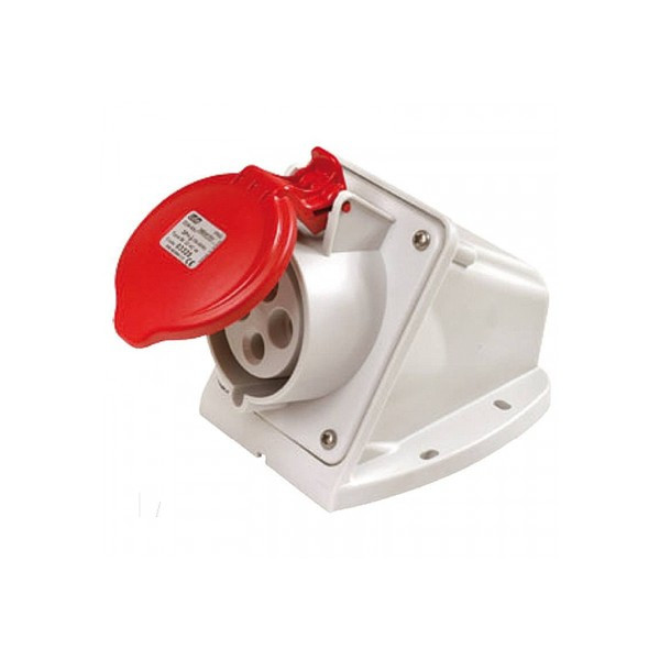Digital - Prise de Courant Européenne socle 3P+T+N 32A + fiche mâle - 380V IP 44 - Réf. : 51218+51318