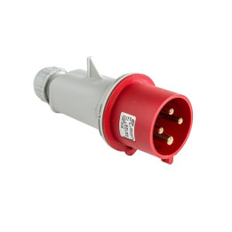 Digital - Prise de Courant Européenne socle 3P+T 32A + Fiche mâle - 380V - IP 44 - Réf. : 51214+51314