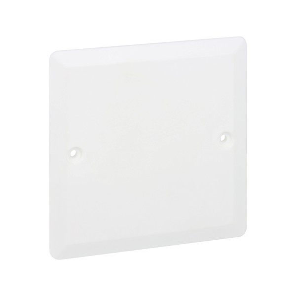 Legrand - Batibox - LOT de 20 Couvercles universel 80 x 80 - Pour boîte 1 Poste - Carré - Blanc - Réf. : 089281x20
