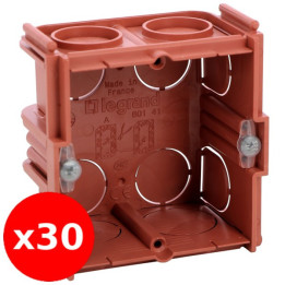 Legrand - Batibox - LOT de 30 Boîtes à sceller monoposte prof. 40mm - Réf. : 080141x30