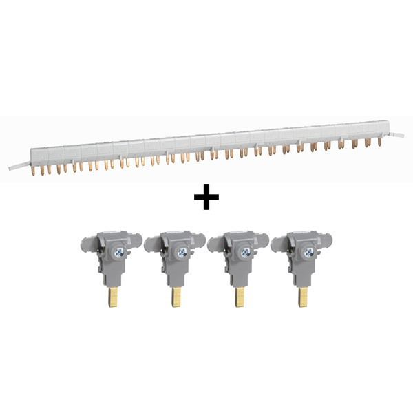 Peigne d'alimentation tétrapolaire pour produit à vis HX³ horizontal optimisé + bornes - 24m - Réf. : 405210+405208x4