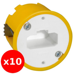 Legrand - Batibox - LOT de 10 Boîtes luminaires pour applique - Prof. 40 - Réf. : 089304x10