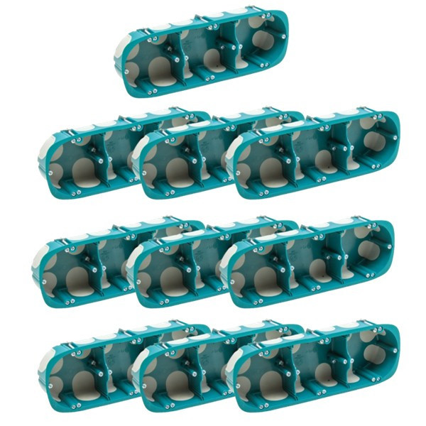SIB - Boîte triple BBC entraxe 71 mm - Réf. : P33971x10