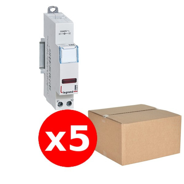 Legrand - Voyant rouge 250V - LED - Ref. : 412927x5