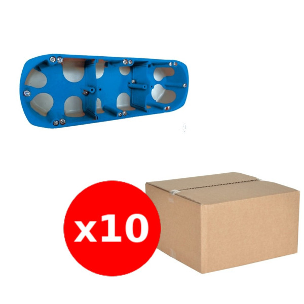 SIB - Boîte triple BBC entraxe 71 mm - Prof. 50mm - Réf. : 33972x10