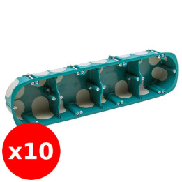 SIB - Boîte 4 postes BBC entraxe 71 mm P. 40mm - Réf. : 34971x10