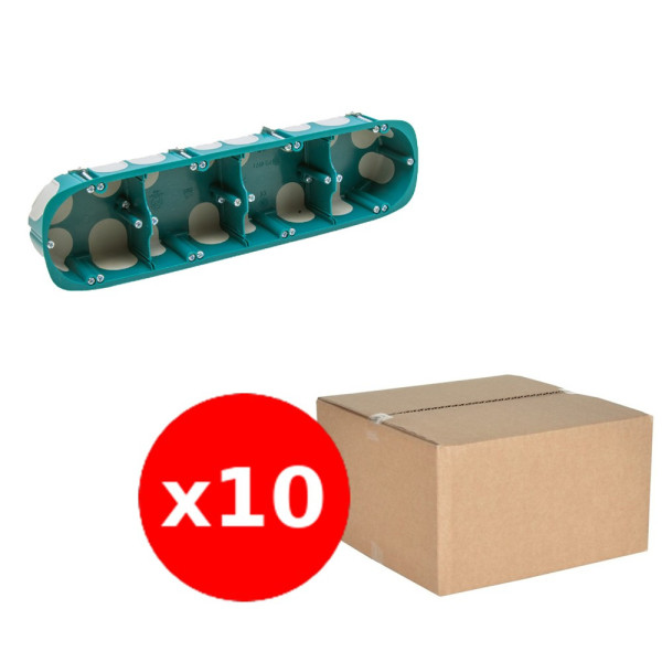 SIB - Boîte 4 postes BBC entraxe 71 mm P. 40mm - Réf. : 34971x10