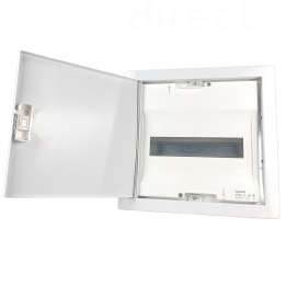 Legrand - Coffret encastré de 1 Rangée 12+2 Modules avec porte métal extra plate - Réf : 001531