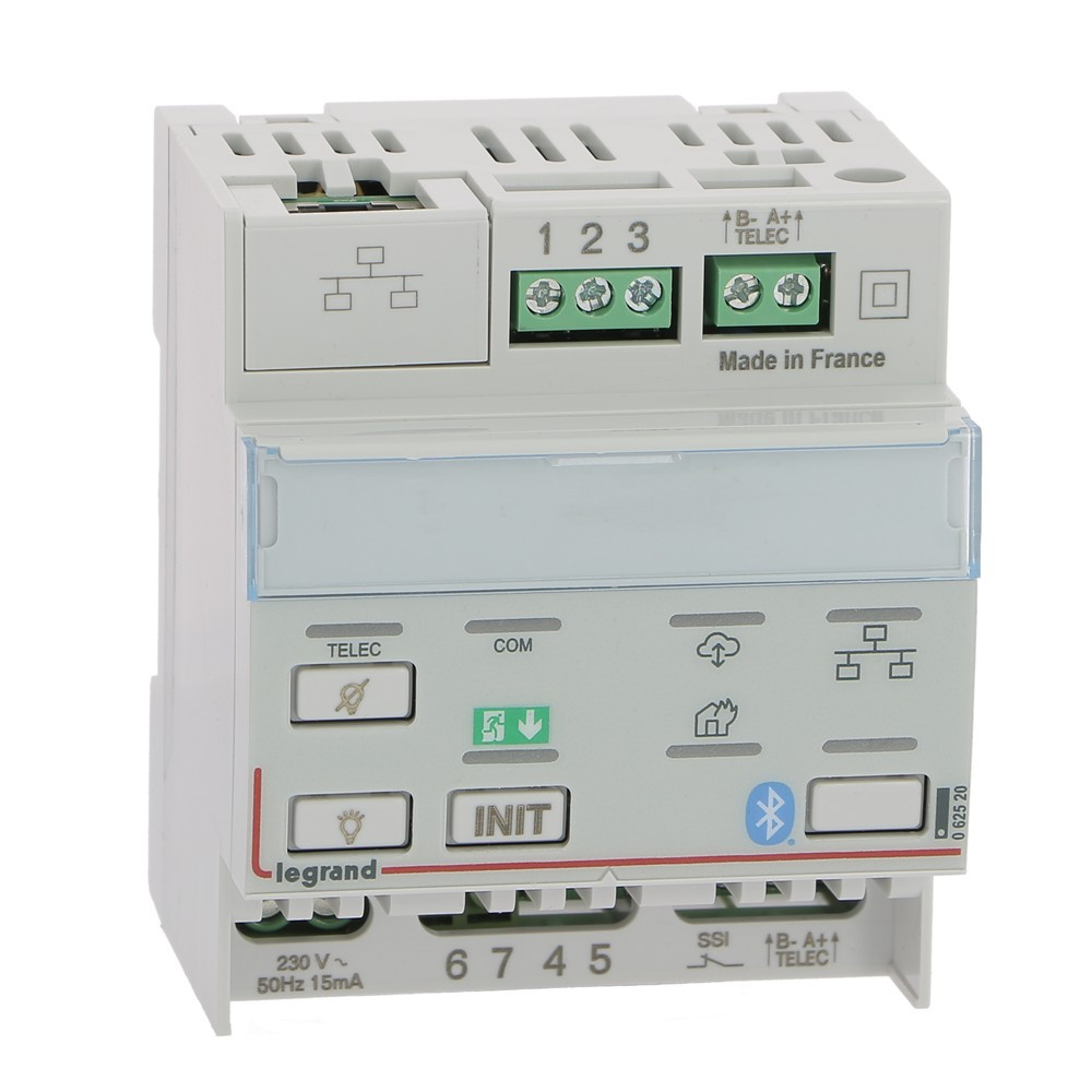 Legrand - BAES d'évacuation ECO1 à LEDs 45lm-1h plastique IP43-IK07 SATI Autodiag + télécommande - Réf. : 062525x3+062520