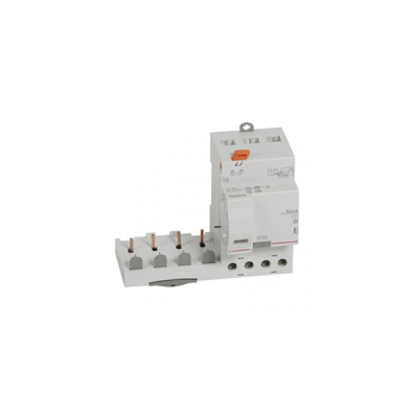 Legrand - Bloc Diff - 63A - 30mA - Type F - 4 Pôles - Pour disjoncteur DX³ 1 mod/pôle - Départ Bas Vis - Réf : 410534