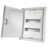 Legrand - Coffret encastré 2 Rangées 12+2 Modules avec porte métal extra plate - Réf : 001532