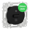 Schneider - Odace 2025 - Interrupteur VMC 3 positions - à levier - Noir onyx - Réf : S940243