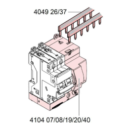 Legrand - Bloc Diff - 63A - 30mA - Type AC - 2 Pôles - Pour disjoncteur DX³ 1 mod/pôle - Départ Bas Vis - Réf : 410402