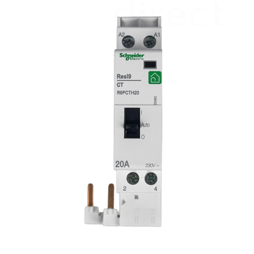 Schneider - Resi9 - Contacteur J/N 20A - Heures Pleines/Creuses-  CT - Bipolaire 2F - Réf : R9PCTH20