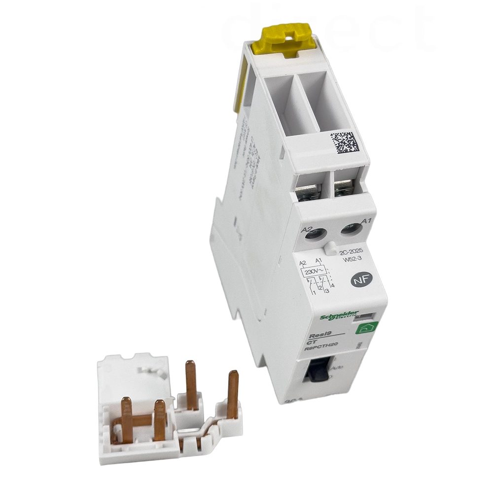 Schneider - Resi9 - Contacteur J/N 20A - Heures Pleines/Creuses-  CT - Bipolaire 2F - Réf : R9PCTH20