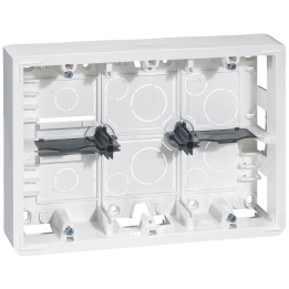 Legrand - Mosaic - Cadre saillie -prof 46 mm- 2x6/2x8/2x3x2 modules - Blanc - Réf : 080276