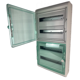 Schneider - Mureva - Coffret étanche - 4 Rangées 18 Modules - IP65/IK09 - Réf : 13968M