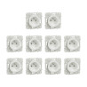 Schneider - Odace 2011 - LOT de 10 Prises de courant à puits - Blanc - Ref. : S520059x10