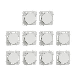Schneider - Odace 2011 - LOT de 10 Va-et-Vient - Blanc - Ref. : S520204 x10