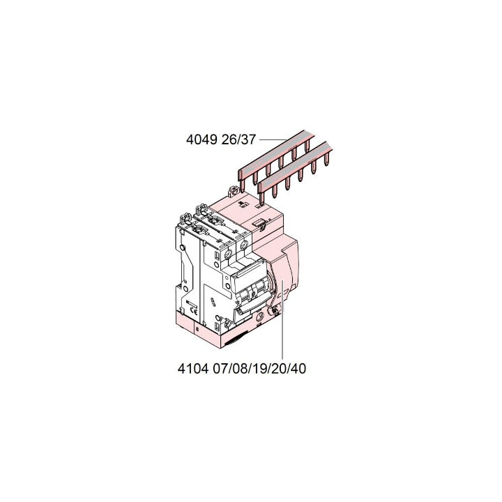 Legrand - Bloc diff adapt DX³-auto-2P-230/400 V~-40 A-type AC-30 mA-disj 1 mod/pôle - 410407