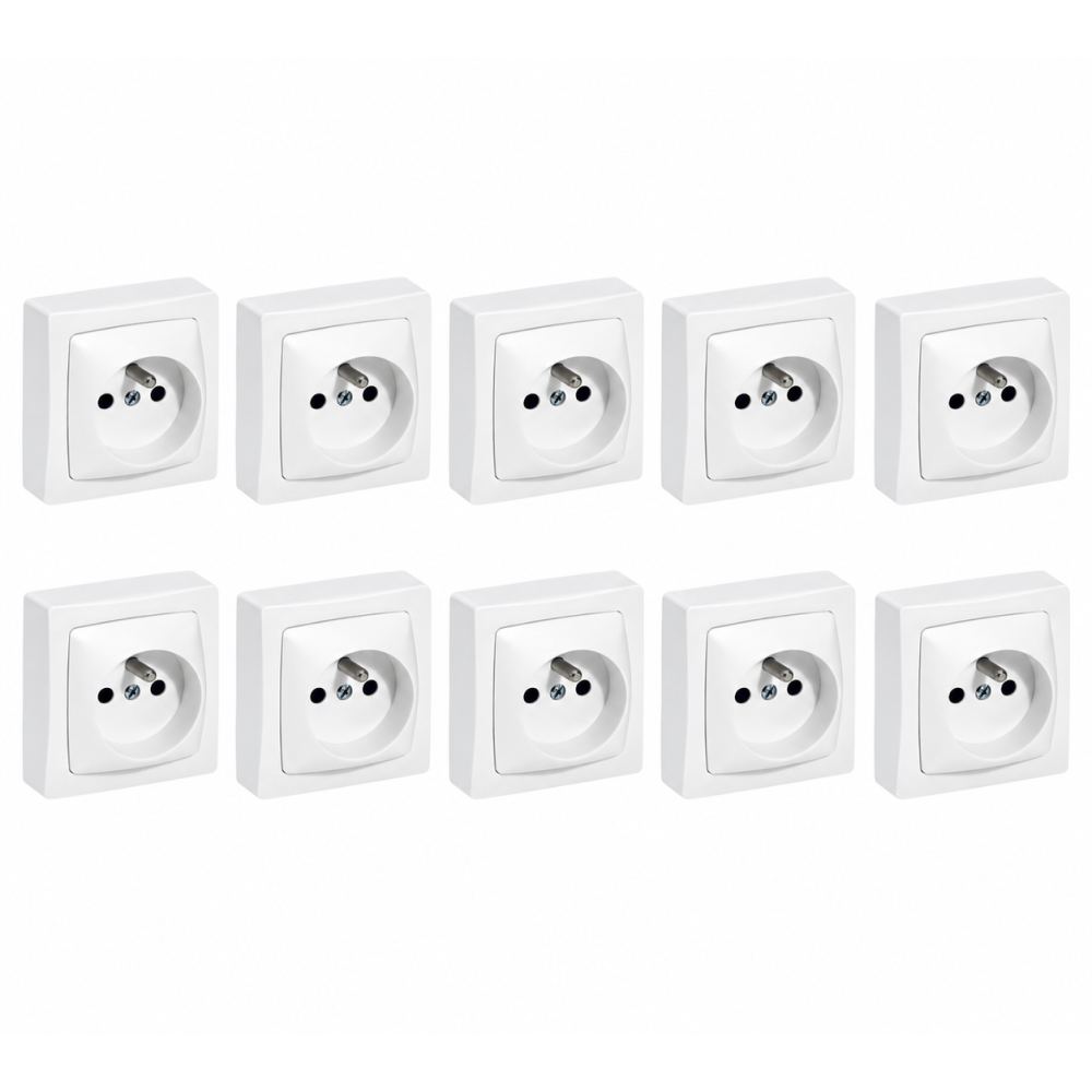 Legrand - Oteo - Prise 2P+T 16A 230V - Blanc - Ref. : 086027x10