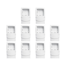 Legrand - Oteo - Cadre appareillage saillie 1 poste pose le long des moulures DLPlus épaisseur 12,5mm - Blanc -Ref. : 031404Lx10