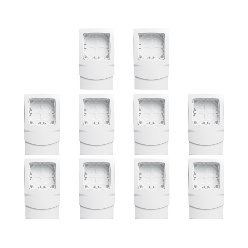 Legrand - Oteo - Cadre appareillage saillie 1 poste pose le long des moulures DLPlus épaisseur 12,5mm - Blanc -Ref. : 031404Lx10