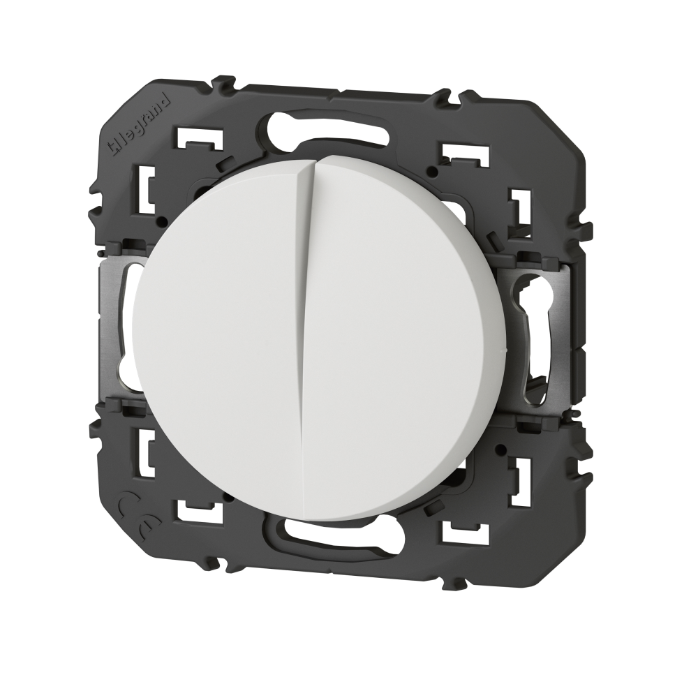 Legrand - Dooxie - LOT de 10 Double interrupteurs ou va-et-vient - Blanc - Ref. : 600002x10
