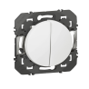 Legrand - Dooxie - LOT de 10 Double interrupteurs ou va-et-vient - Blanc - Ref. : 600002x10