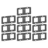 Legrand - Support 2 postes (4M) - Mosaic/Célaine - Fixation VIS - 2 x 2 modules - Réf. : 080252x10