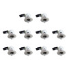 Miidex - LOT - Support Spot Orientable - étanche à l'air - Blanc - D.100mm - BBC - Réf. : 7719X10
